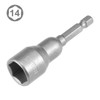 sourcingmap 1/4" Quick-Change Hex Shank 14mm Nut Setter Driver Drill