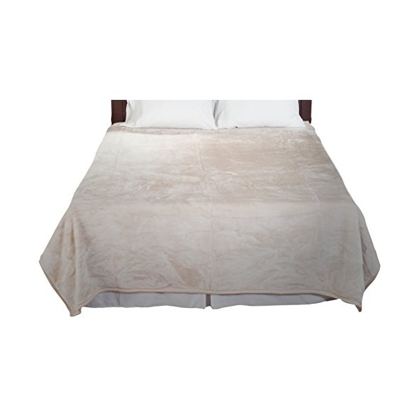 Lavish Home Solid Soft Heavy Thick Plush Mink Blanket 8
