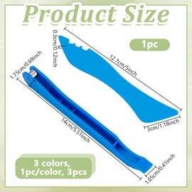 UNICRAFTALE 4Pcs 4 Styles Copper Foil Hand Foiler for Stained Glass Plastic Tools Glasses Hand Foilers Portable Glasses Tool Copper Tape Edging Crafts Auxiliary Supplies for Stained Glass Work