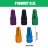 10pcs Black Bicycle Valve Caps, American and French Bicycle Valve