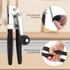 Gugxiom 3-in-1 Stainless Steel Manual Can Opener with Non-Slip Handle