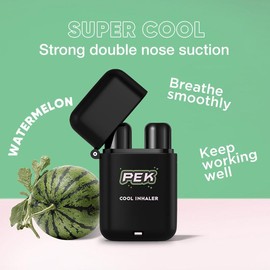 PEK Nasal Inhaler: Powerful Essential Oil Solution Vapors Solution| Fresh Vibe Essential Oil | Breathe In Life Healthy Fitness - Scent: Watermelon