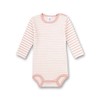 Sanetta Baby Girls' Striped Short Sleeve Bodysuit, pink