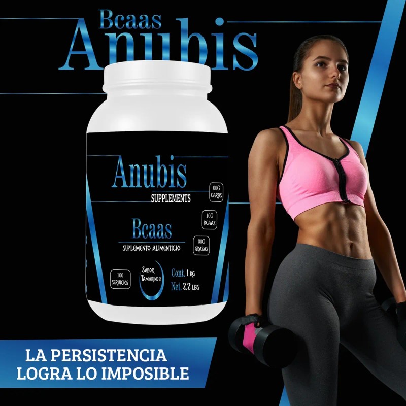 Aminoácidos Pre Entreno Bcaas 1kg Anubis Sabores Tamarindo