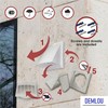 White Wall Vent Hood with Gravity Flap | Durable ASA