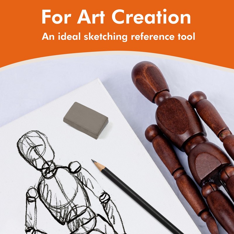 Falling in Art 12Inch Drawing Mannequin, Wooden Human Model for