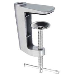 PATIKIL Adjustable Replacement Clamp for Lamps, Universal Adjustable C Shape Desk Table Mount Clamp for Microphone Arm Desk Lamps Stand, Silver