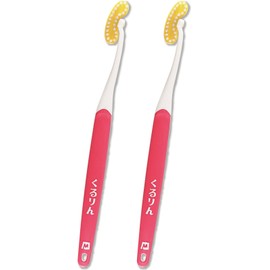 歯ブラシ 魔法ミガキ くるりん ピンク 2本組