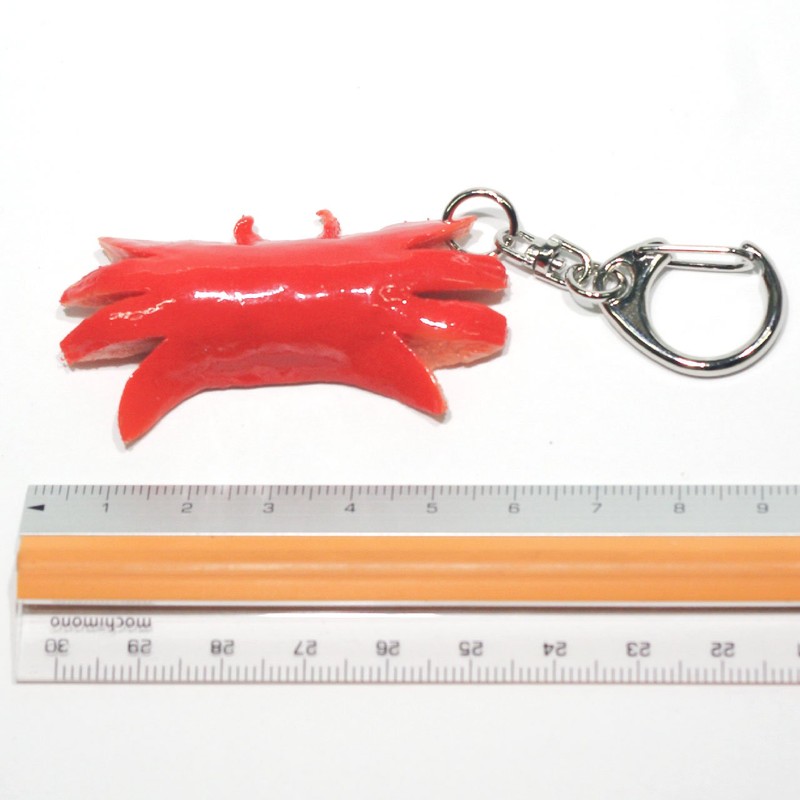Coconut Accessories 021TK Crab Inner Food Sample Keychain Cute, Funny,
