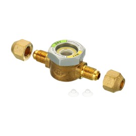 PATIKIL Sight Glass, 1/4 x 1/4 SAE Universal Liquid Moisture Indicator for Air Conditioning HVAC Refrigeration