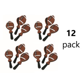 Fun Express Football Clappers (12 Pieces) Party Accessories, Homecoming, Cheer, Birthday Supplies