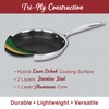 BRENTWOOD B-FH20 3-Ply Hybrid Non-Stick Stainless Steel Induction-Ready Frying Pan,