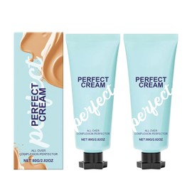 2pcs All Over Complexion Perfector, 80g Perfect CC Cream Skin Tint Body Coverage Perfector, Long-Lasting, Evens Skin Tone and Light Foundation, Waterproof & Transfer-Resistant