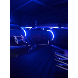 Blast LED 2pc Rockford Fosgate M282 M282B Wake Tower LED Light Speaker Rings - DRILLED