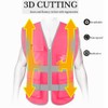 HYCOPROT High Visibility Safety Reflective Vest with Pockets and Zipper,