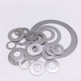Bclla Zkenshan-washers Thickness 0.1mm Flat Washer Ultrathin Gasket Thin Shim Washer Stainless Steel M5 M10 M12 M14 M15 M16 M17 M18 M20 M25, 100 Pcs, Good wear Resistance
