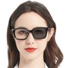MARE AZZURO Photochromic Reading Glasses Women Blue Light Blocking Oversized