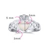 Personalize BFF Celtic Irish Friendship Couples Promise Created Opal Claddagh