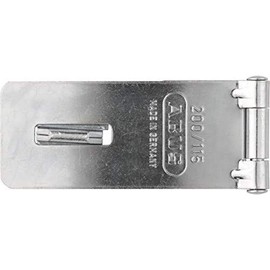 Abus 200/115 C Hardened Steel Hasp, 4.5-Inch, Silver