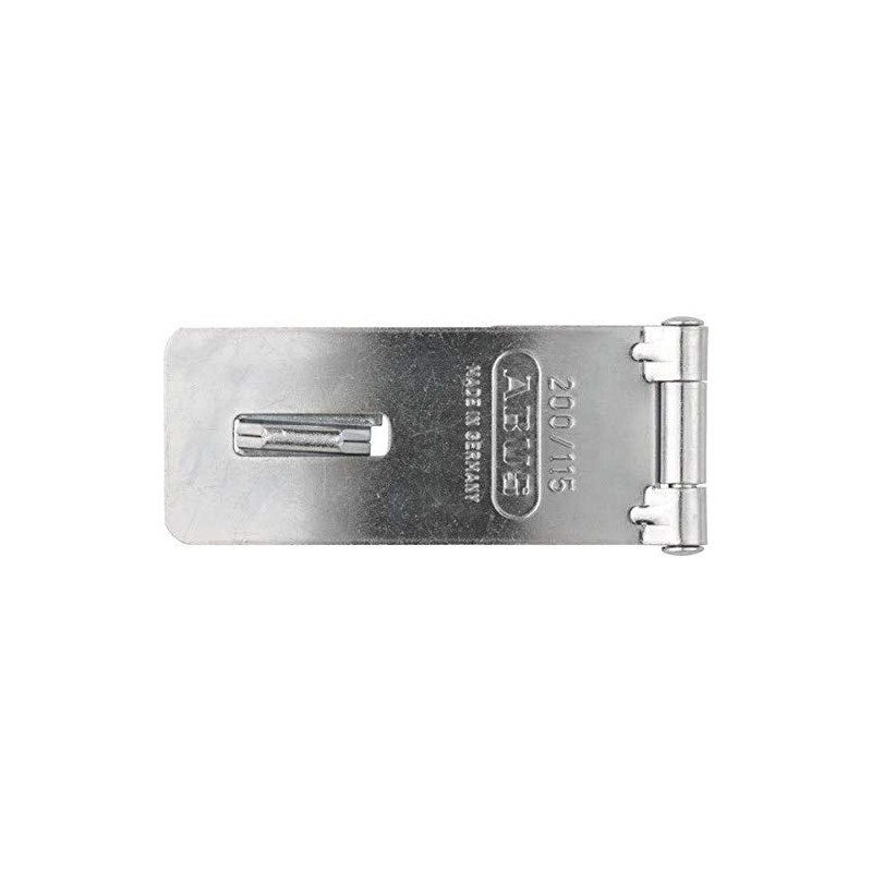 Abus 200/115 C Hardened Steel Hasp, 4.5-Inch, Silver