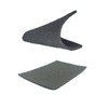 2W Sanding Fleece Sheet 150 mm x 230 mm Grey