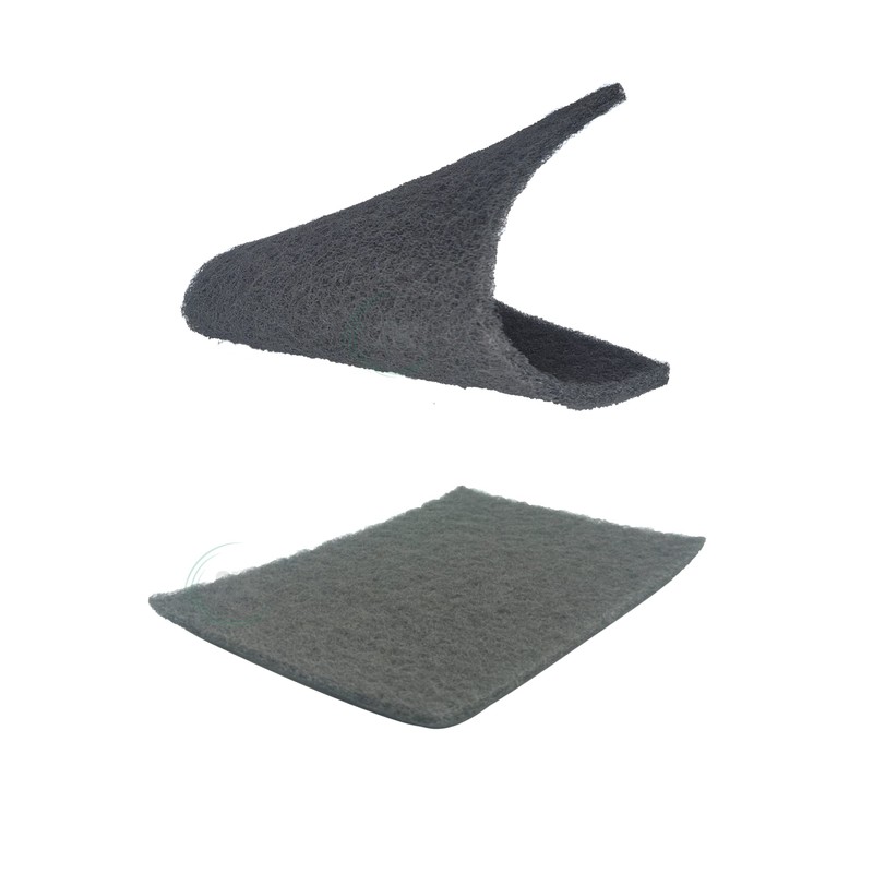 2W Sanding Fleece Sheet 150 mm x 230 mm Grey