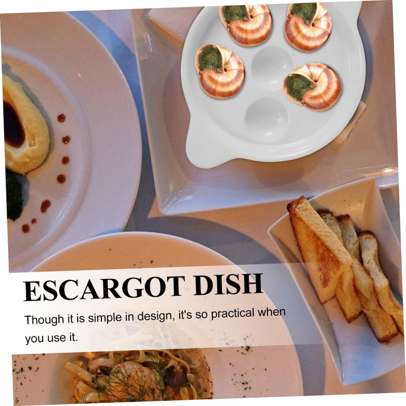 LIFKOME Snail Baking Dish Ceramic Plate Easy to Clean Snail