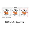 ORIVAN 5x5 Triple Picture Frame Hinged 3 Photos Folding Photo