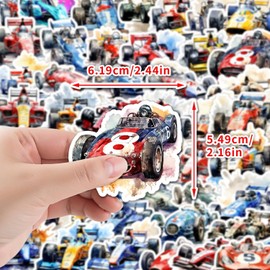50Pcs JDM Car Vinyl Stickers,Racing Sport Car Graffiti Stickers,Waterproof Sticker for Phone Laptop Bottles Skateboard Computer Phone Luggage Guitar Gifts Sticker for Kids Teens Girls