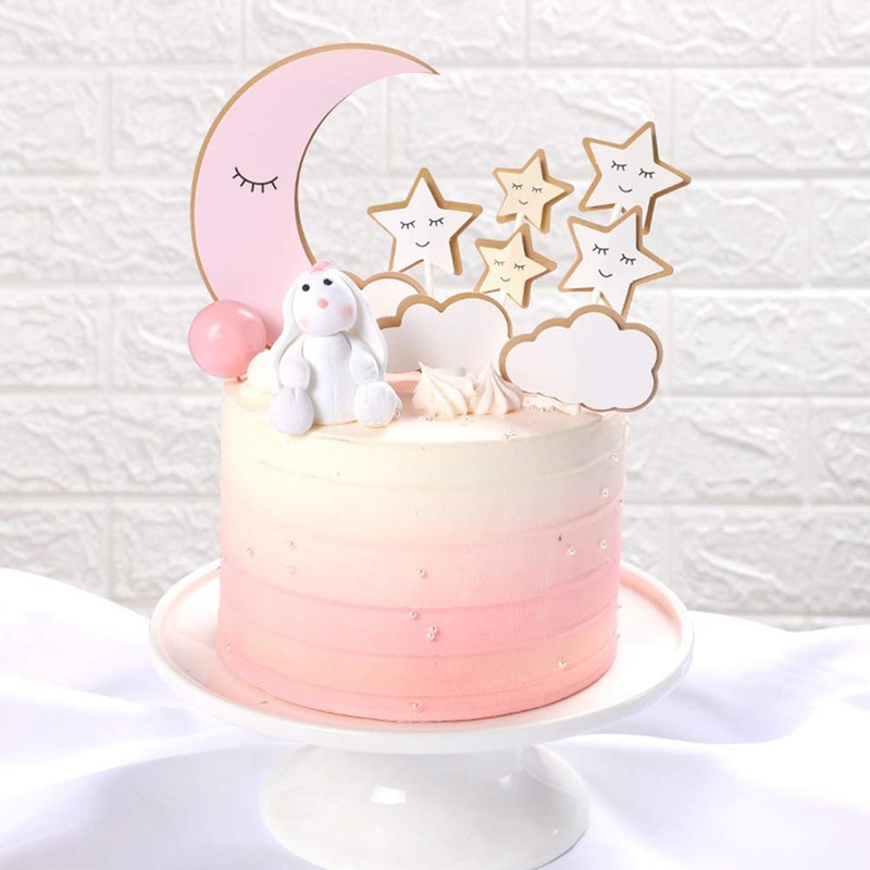 Moon Star - Decoración para tartas con diseño de nube,