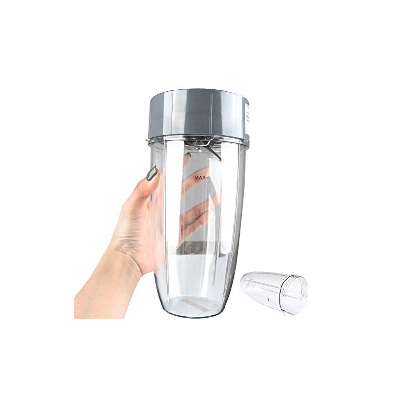TIMETSETL 32 OZ Cup Compatible for Nutribullet, Clear Cups Mugs