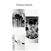 Hosoncovy Clear Makeup Brushes Holder Rotating Organiser with Lid Dustproof