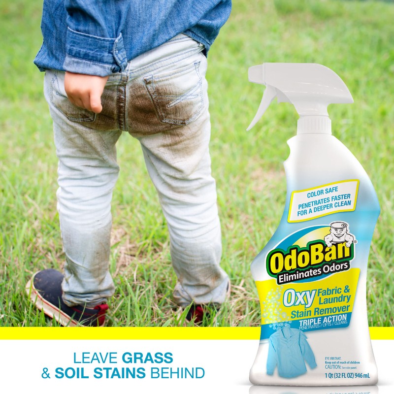 OdoBan Ready-to-Use Oxy Fabric and Laundry Stain Remover, Triple Action