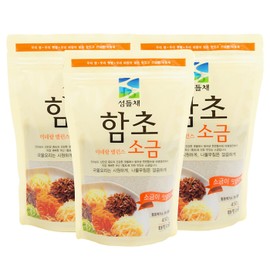 Taepyeong Salt Farm Seaweed Salt Shinan Organic Salt 450gx3bags without bittern / 태평염전 함초소금 간수뺀천일염 신안 유기농 소금 450gx3봉