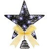 Sumind 12 Inch Christmas Tree Topper Glittered Star Treetop Ornaments