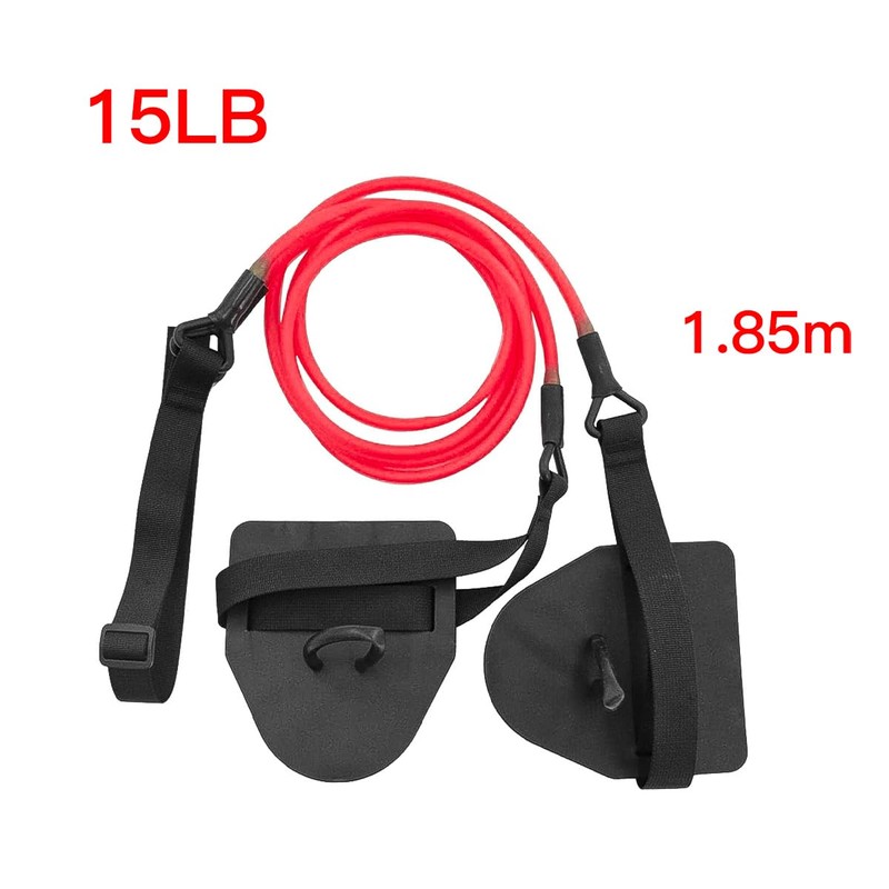 Laroal Land Swimming Trainer With Hand Paddles Resistance Rope Pull