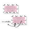 Lash Extension Aftercare Cards | 50 Pack | Eyelash Extension
