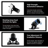 lekiliky Car Laser Rear Fog Light, High-Brightness Waterproof Laser Fog