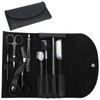 Professional Eyebrow Shaping Grooming Kit,8PCS/SET Eyebrow Grooming Kit with Leather