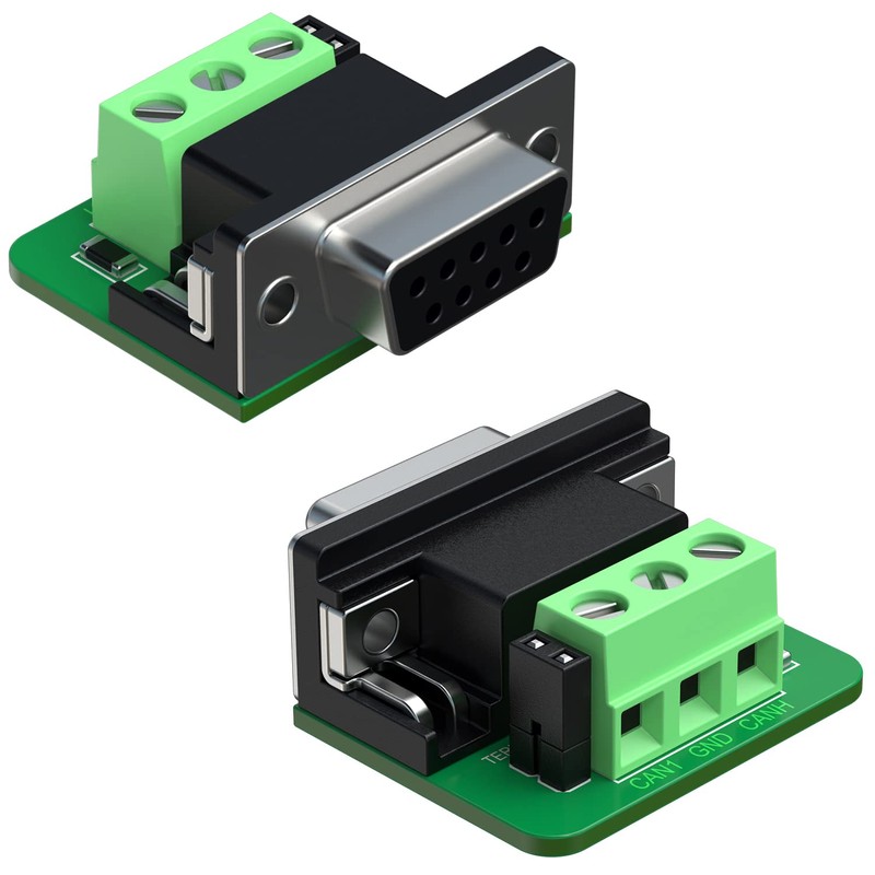CAN DB9 120ohm Selectable Termianl, CAN DB9 Female to 3