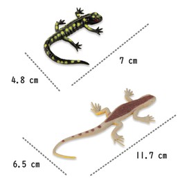 12pcs Realistic Lizard Model Toy Animal Figures Educational Reptile Model Educational Toys for Learning Insects Creatures