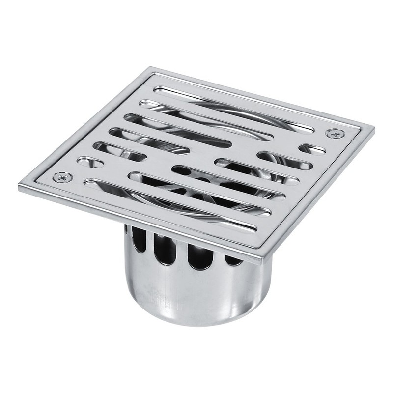 Fdit Square Floor Drain Stainless Steel Floor Drain Anti-Odor Bathroom