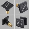 HOMEDEC 2inch Brass Shower Jet Waist Body Spray Massage Showerhead