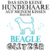 Fashionalarm Cushion Das sind keine Hundehaare – Beagle Glitter –