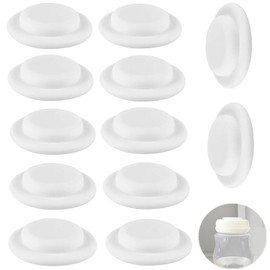 12 Piezas Sello De Taza De Almacenamiento De Leche Anillo De Sellado Para Botella Accesorios Para Botella De Leche Discos Inferiores Para Biberón Tapas De Silicona Para