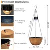 2 Packs Hanging Planters Basket for Outdoor Plants, Solar Powered