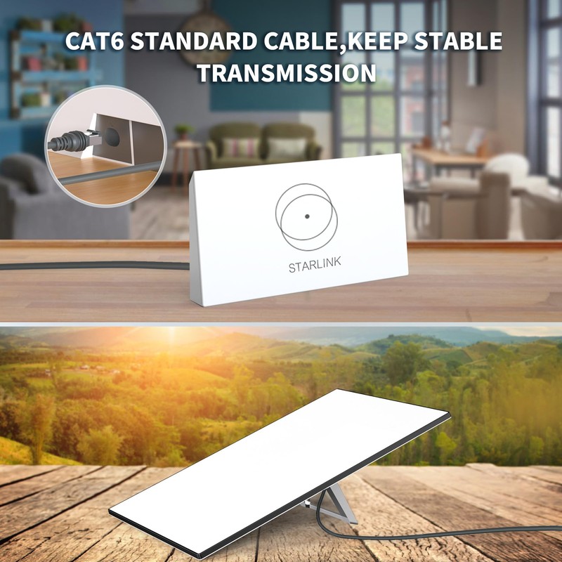 LUCMO 100FT/ 30M Starlink Gen 3 Cable for Starlink Standard