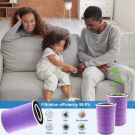 JISIZKY Replacement Air Filter P200S/G200S Compatible With Welov P200S/P200 PRO AIR Purifier,H13 True HEPA Activated Carbon Filter(2-Pack)