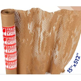 Honeycomb Packing Paper Wrap Kraft Gift Moving Honeycomb Wrapping Paper 15''x512