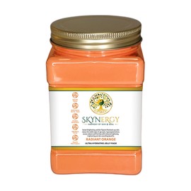 SKYNERGY Radiant Orange Jelly Face Mask | HydroGlo Jelly Mask for Skin Hydration | Radiance and Reduced Pigmentation | Vajafacial Jelly Mask | 12 Applications (30 Fl Oz)